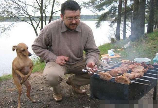 Una barbacoa con los amigos...