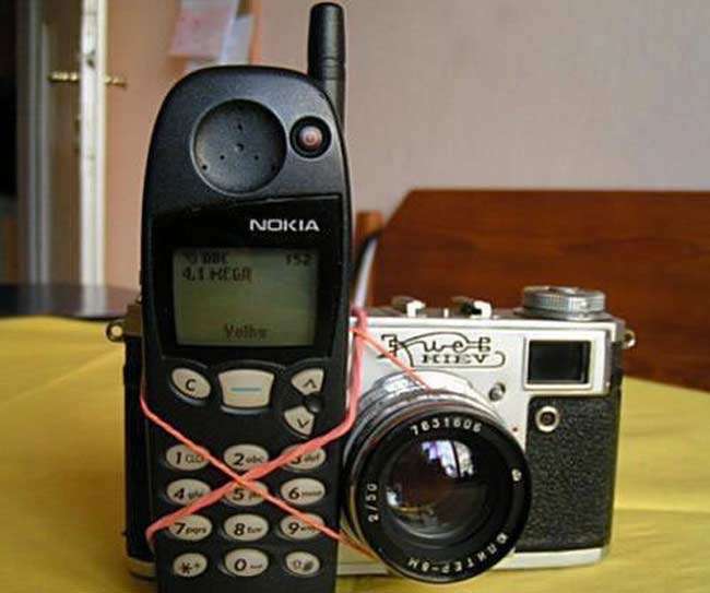 Teléfono con cámara de los 80